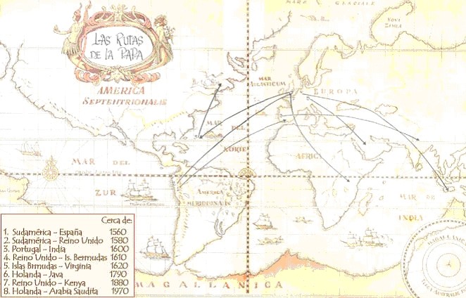 Las rutas de la papa
